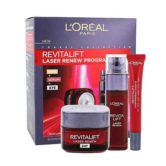L'Oreal Laser Renew Day Cream 50ml / Serum 30ml / Eye Cream 15ml Gift Loreal