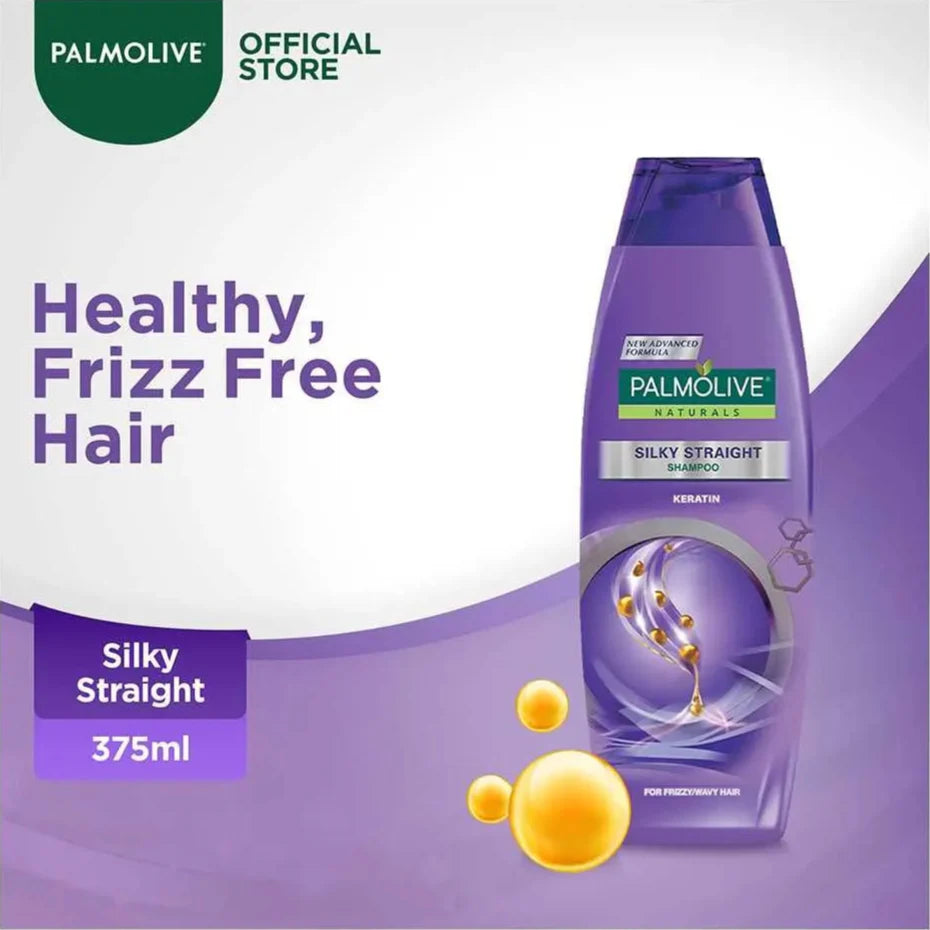 Palmolive Naturals Silky Straight Keratin Shampoo – 375ml Palmolive