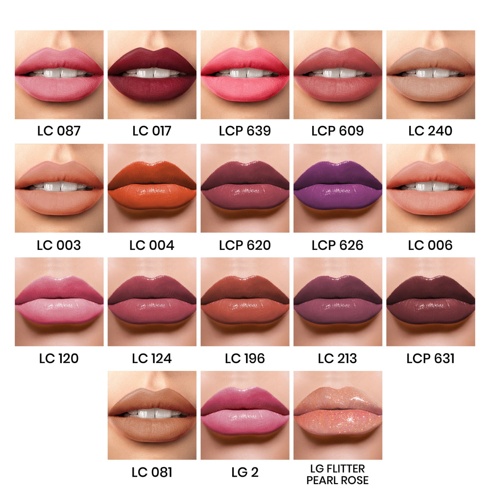 Kryolan - Lippenstift Pallet - Lip Rouge Set 18 Colors Kryolan