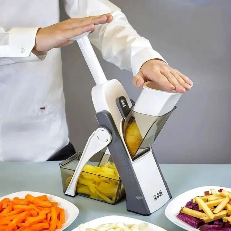 5-in-1 Manual slicer Vegetable Slicer Foldable Grater Slicer Cosmia.pk