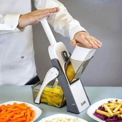 5-in-1 Manual slicer Vegetable Slicer Foldable Grater Slicer Cosmia.pk