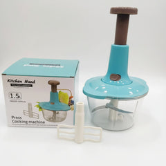 Manual Food Chopper Speedy Chopper with 3 Curved Stainless Steel Cosmia.pk