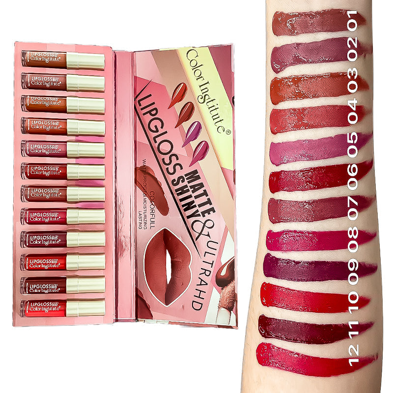 Color Institute Lip Gloss 12 Pieces Pack Color Institute