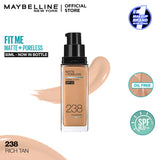 Original Maybelline New Fit Me Matte + Poreless Liquid Foundation Spf 22 30ml