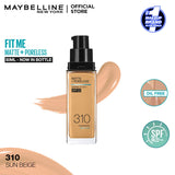 Original Maybelline New Fit Me Matte + Poreless Liquid Foundation Spf 22 30ml