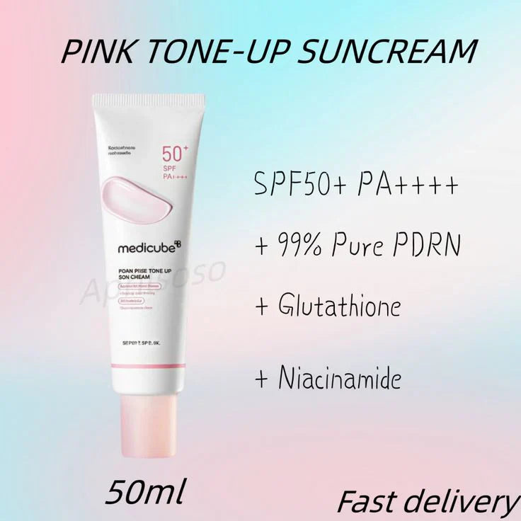 Medicube PDRN Pink Tone Up Sun Cream - 50ml Medicube