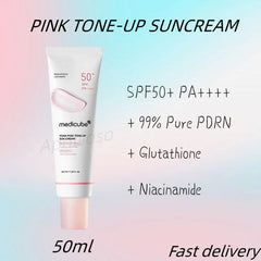 Medicube PDRN Pink Tone Up Sun Cream - 50ml Medicube