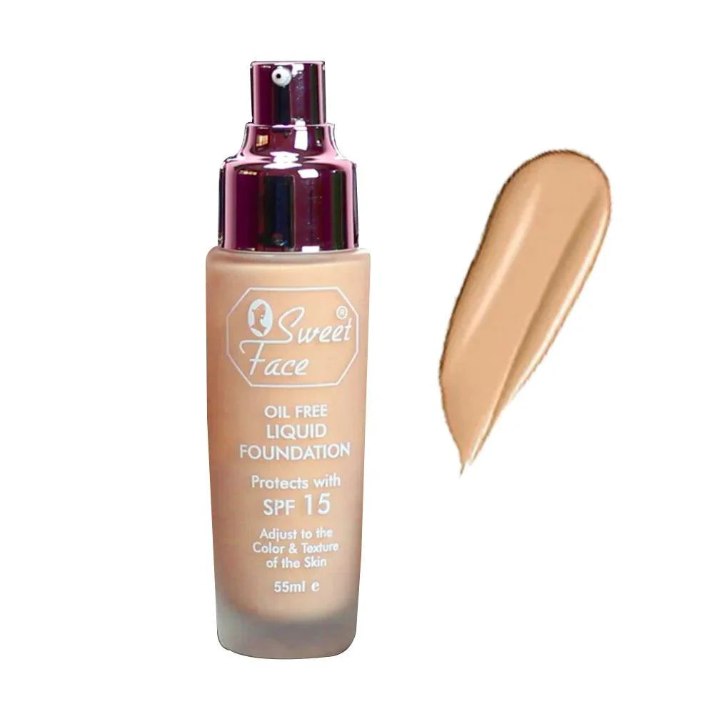 Sweet Face Oil Free Liquid Foundation SPF 15 - 55ml Sweet Face