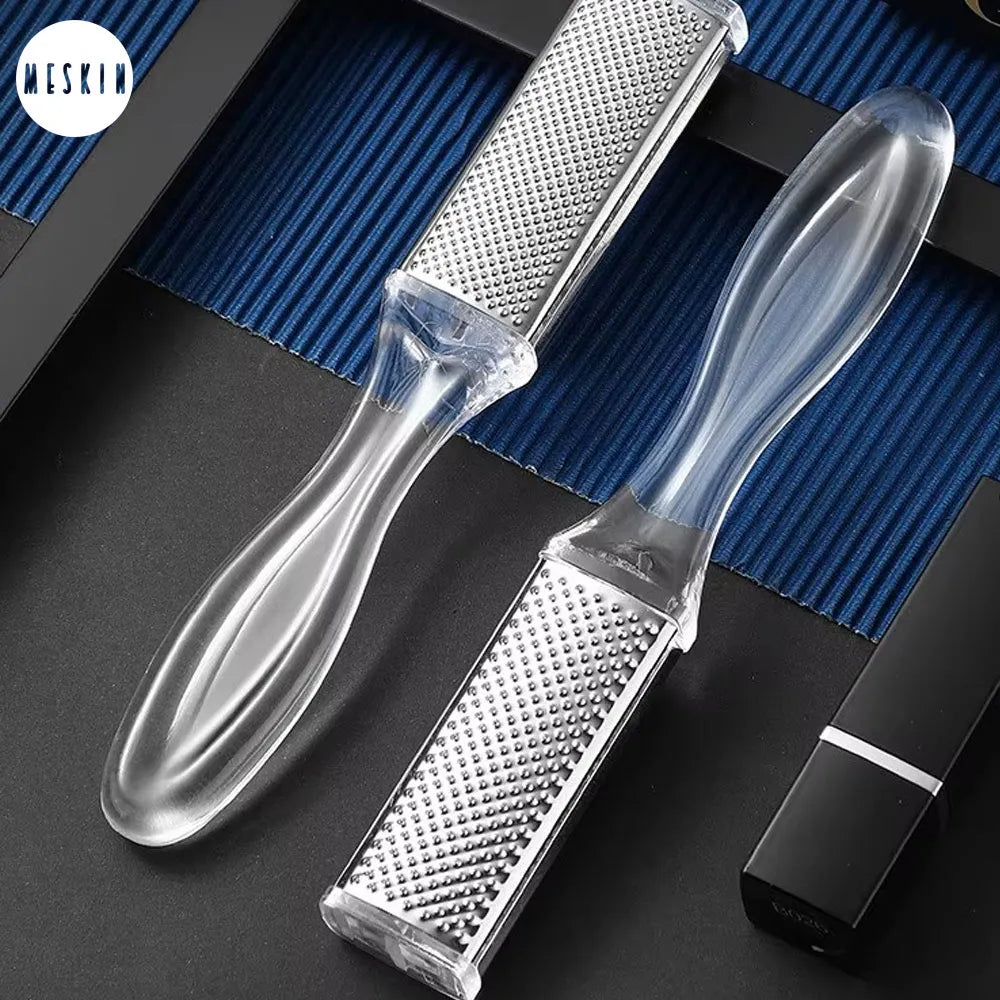 Double Sided Transparent Steel Foot Filer Pedicure & Dead Skin Remover Cosmia.pk