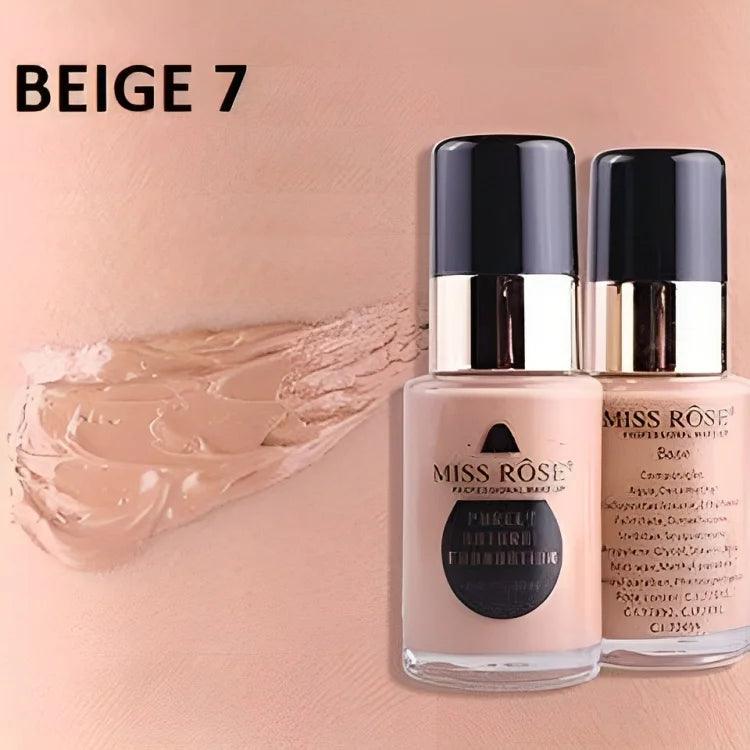 Miss Rose Waterproof Moisturizing Oil Free Full Coverage Foundation - 30ml Miss Rose
