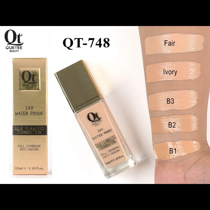 Quetee Beauty Flawless Foundation Anti Ageing - 35ml Quetee