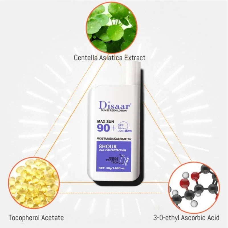 Disaar Whitening Sunblock SPF 90 – Skin Protective Sunscreen Lotion DISAAR