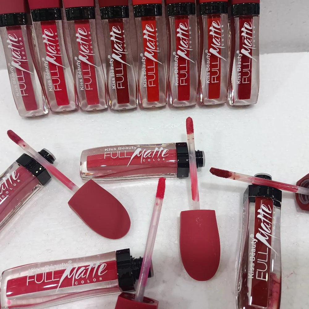 Kiss Beauty Matte Lipgloss 8Pcs Set Kiss Beauty