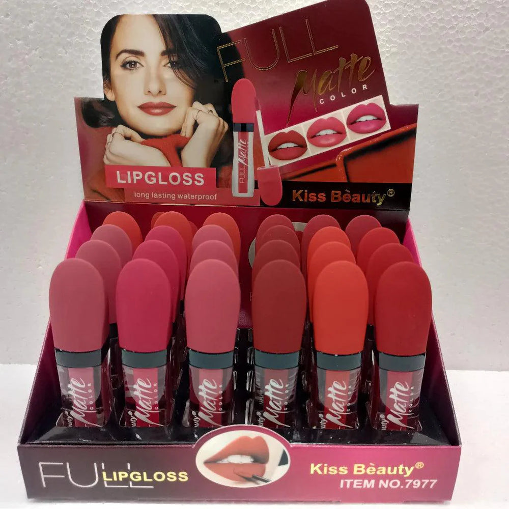 Kiss Beauty Matte Lipgloss 8Pcs Set Kiss Beauty