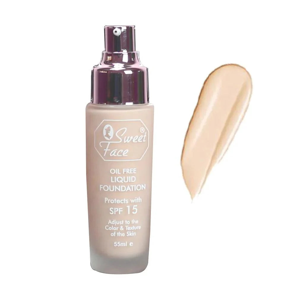 Sweet Face Oil Free Liquid Foundation SPF 15 - 55ml Sweet Face