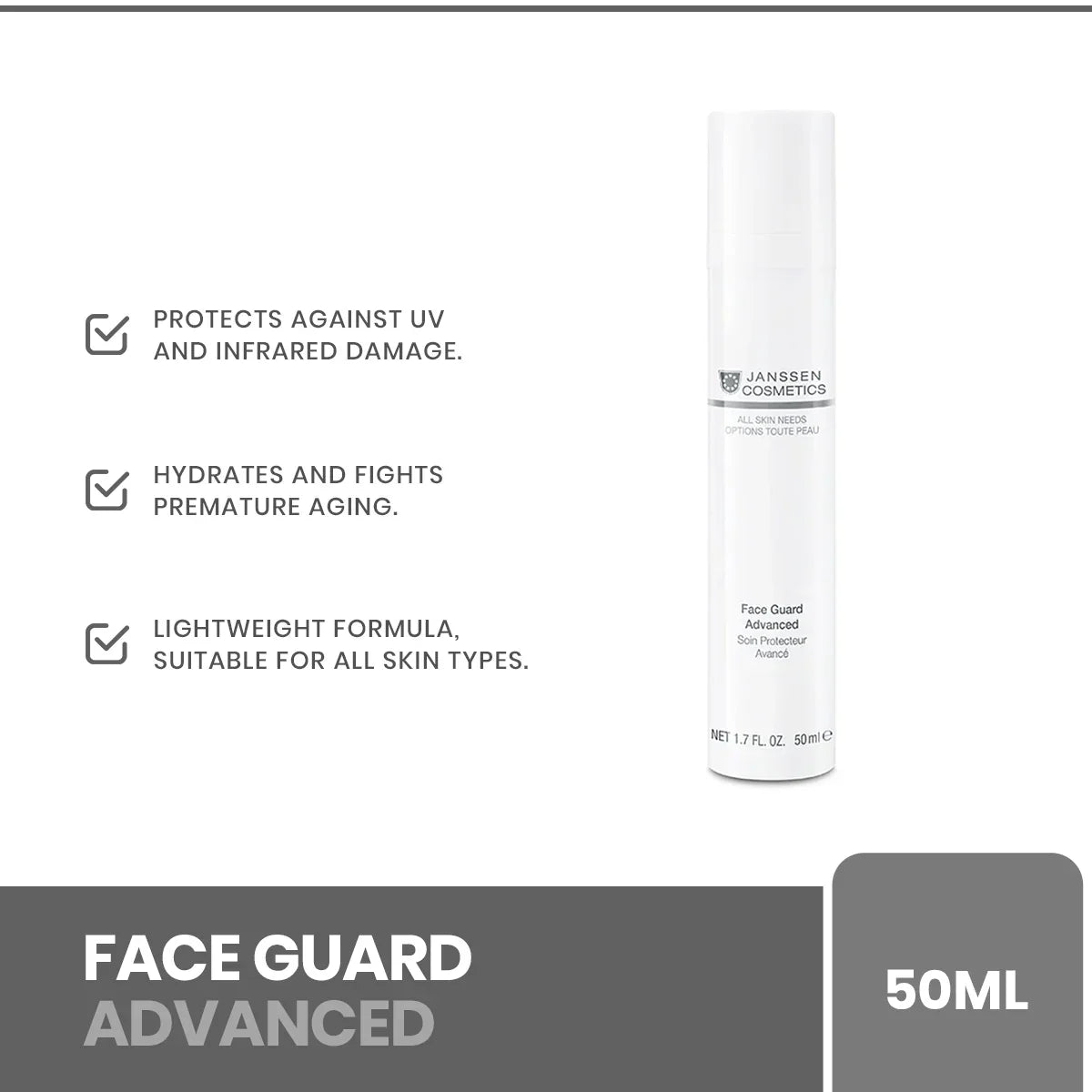 Janssen -Face guard advanced 50ml Janssen