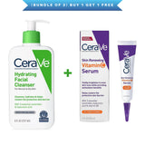Cerave (Bundle of 2) Hydrating Cleanser + Serum