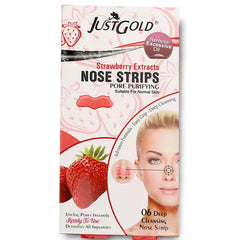 Just Gold Nose Wax Strips Strawberry Extracts Just Gold