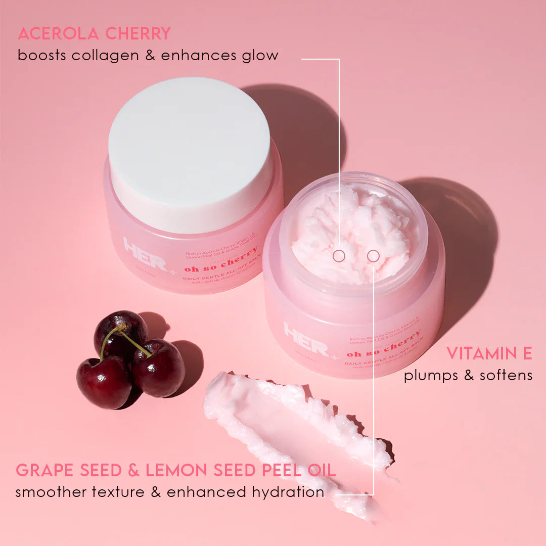 HER Beauty oh so cherry Daily Gentle ALL-OFF Balm 100g / 3.53 oz HER Beauty