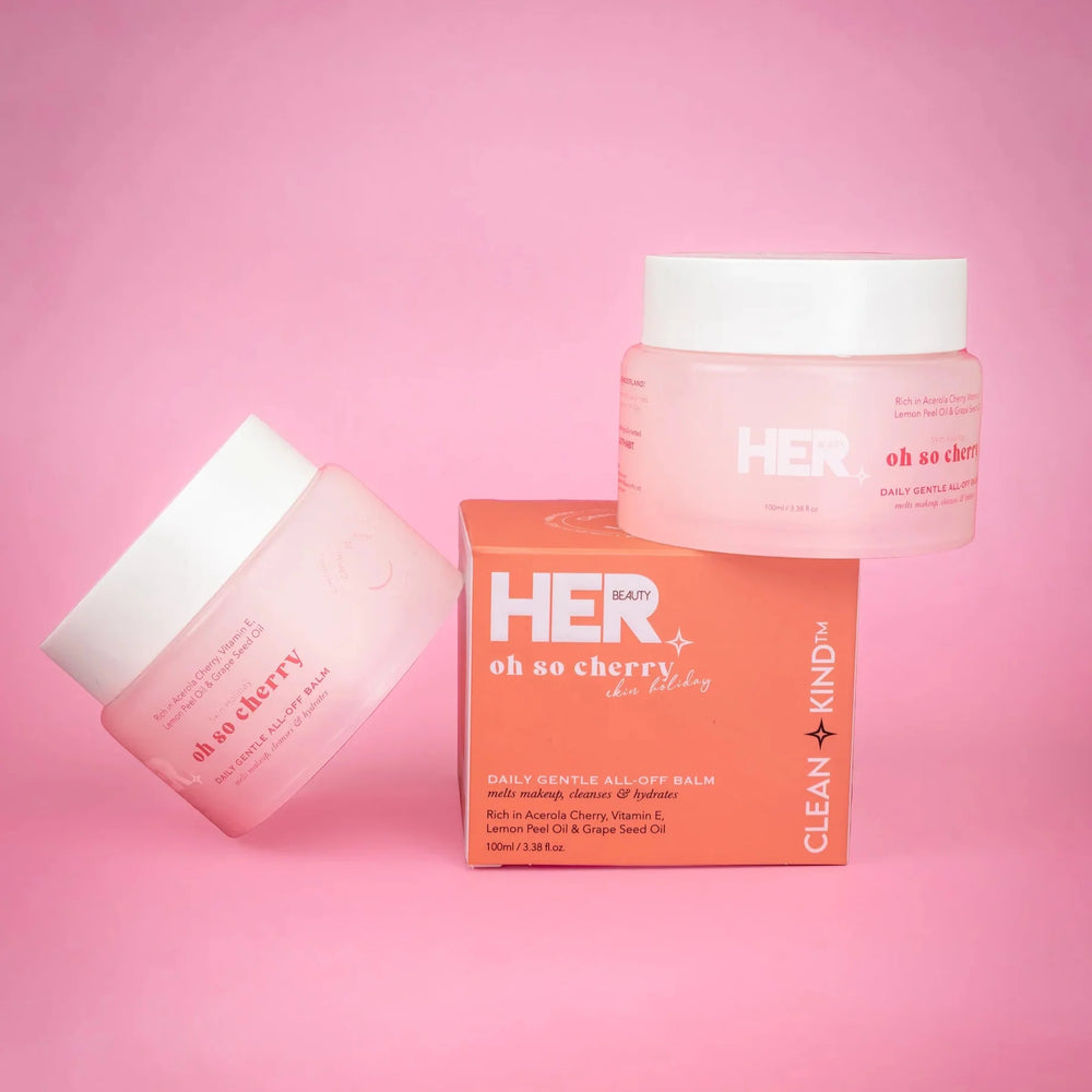 HER Beauty oh so cherry Daily Gentle ALL-OFF Balm 100g / 3.53 oz HER Beauty