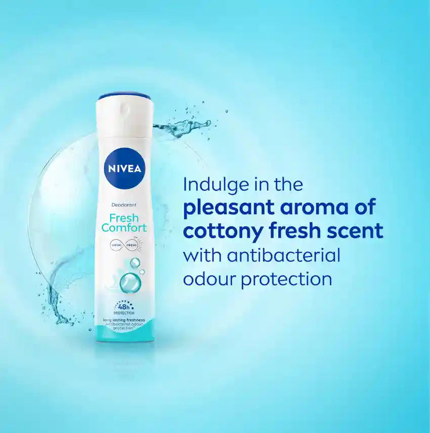NIVEA Fresh Comfort Deodorant Spray for Women – 150ml Nivea