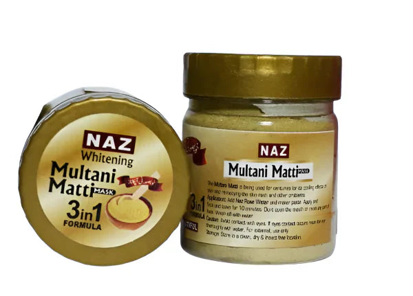Multani Matti 3 in 1 Formula Mask Husne Yousaf & Scrub Naz