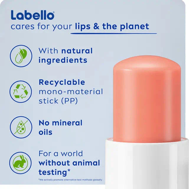 Labello Peach Shine Lip Balm – 4.8g Labello