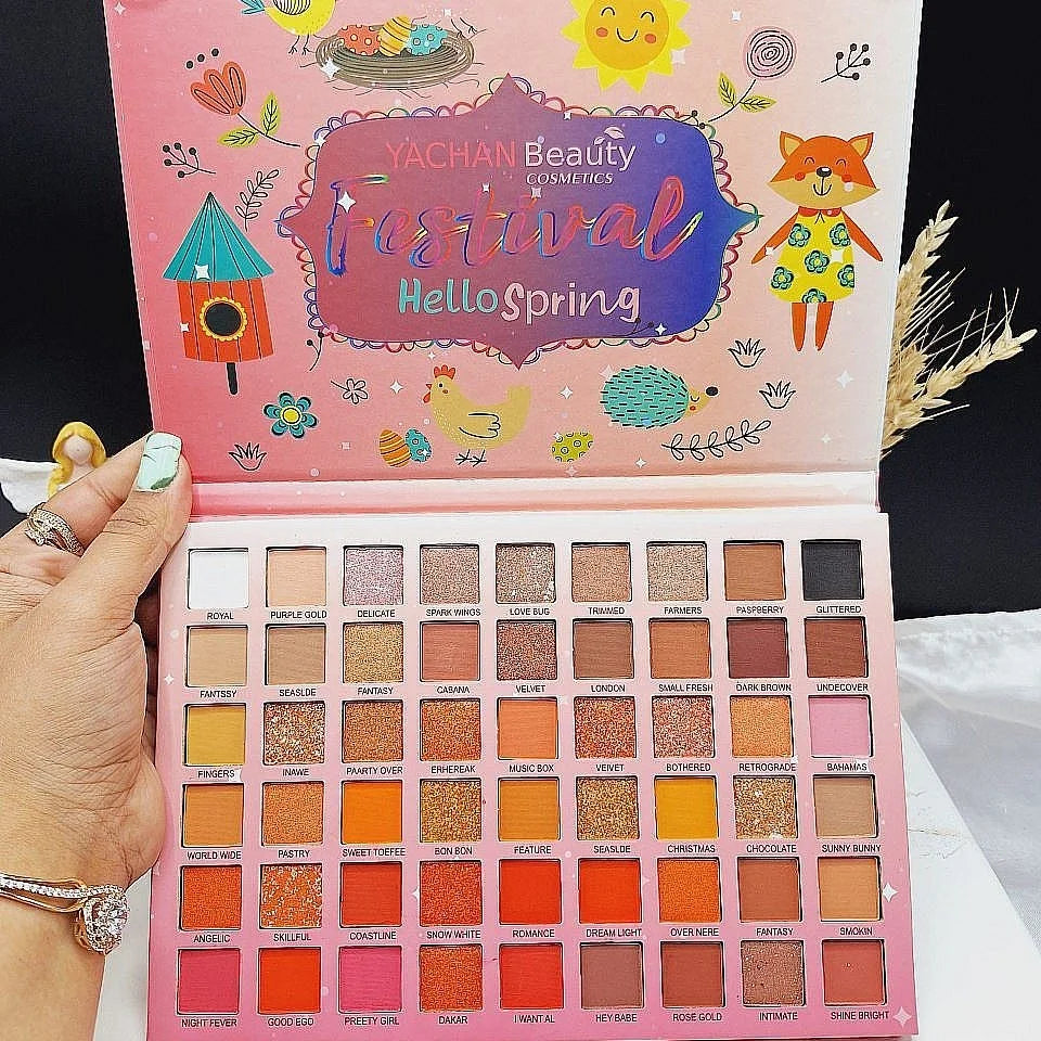 Yachan Beauty Festival Hello Spring Eyeshadow Palette (54 Colors) Yachan Beauty