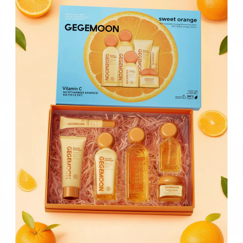 GEGEMOON Luxury Skin Care Set Vitamin C - 6-Piece Gege Moon