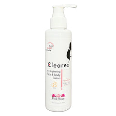 Clearex Pink Rose Skin Brightening Face & Body Lotion with SPF 25 Clearex