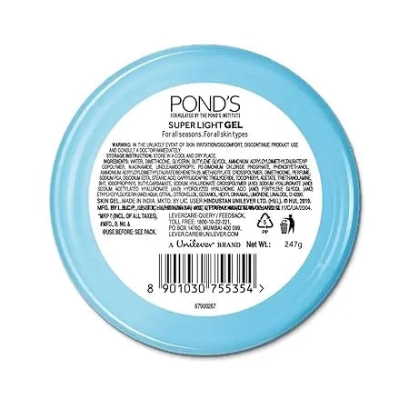POND's Super Light Gel Oil Free Moisturiser With Hyaluronic Acid + Vitamin E - 147g Pond's