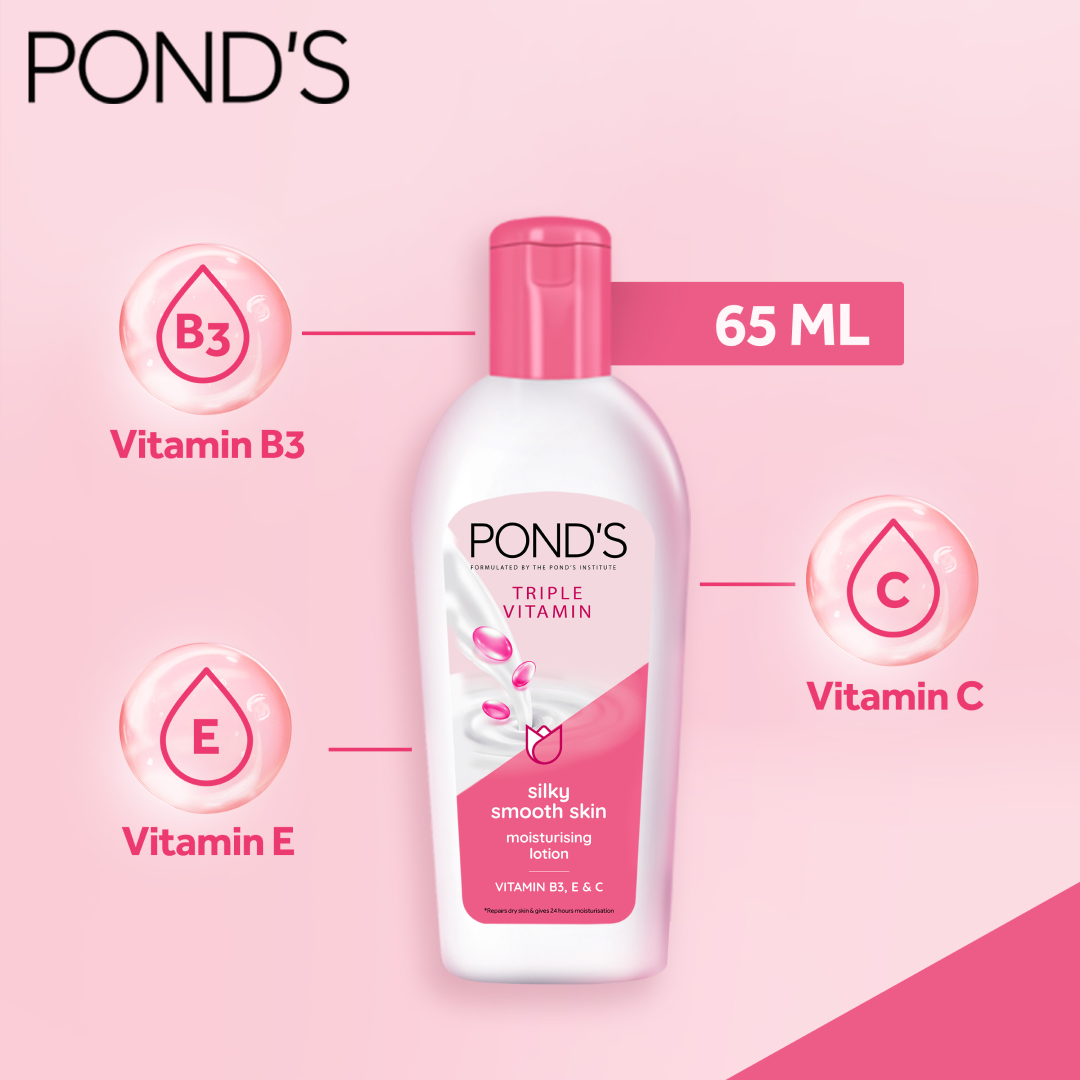 Ponds Moisturizing Lotion Triple Vitamin 100ml Ponds