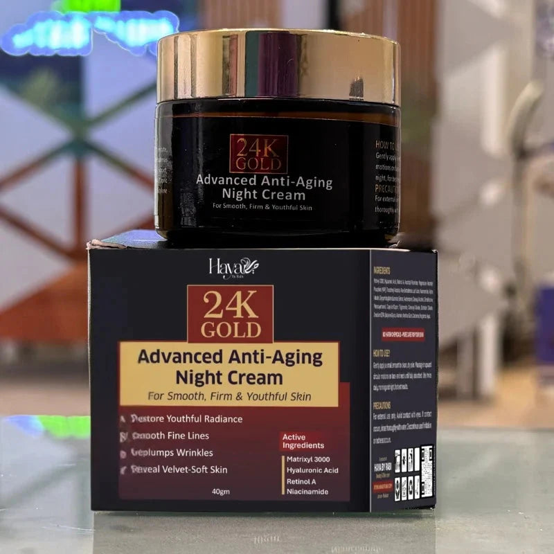 Haya by Rabi 24K Gold Advanced Anti-Aging Night Cream- 40gm Haya by Rabi