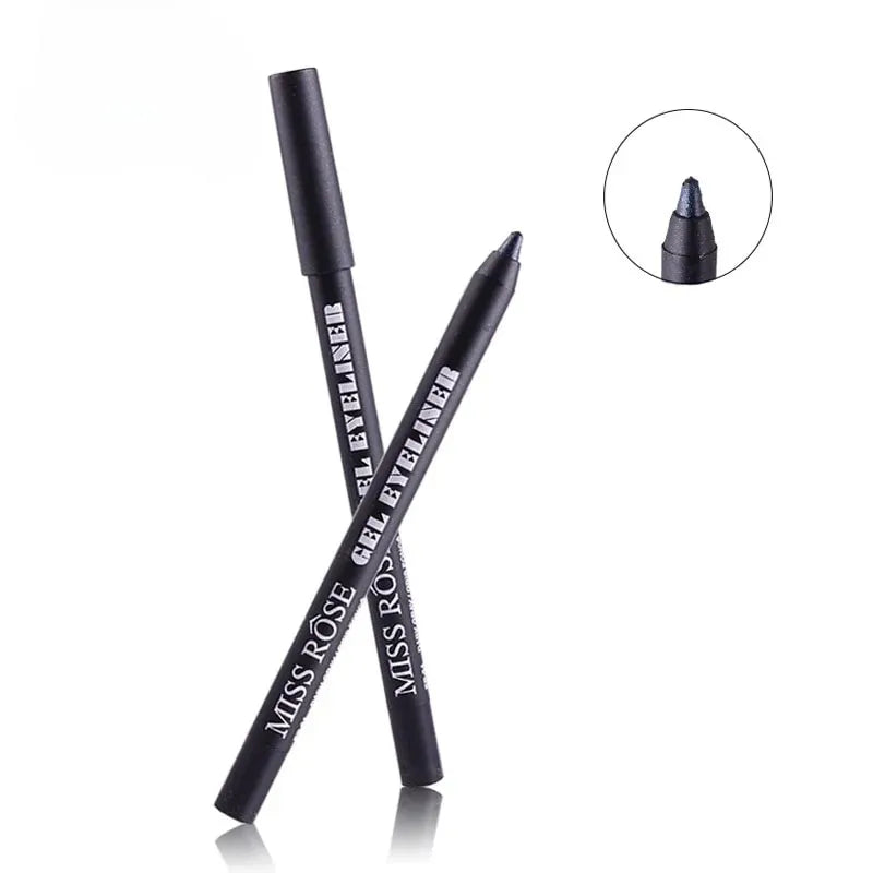 Miss Rose Waterproof Make Up Eye Liner Pencil - Black Miss Rose