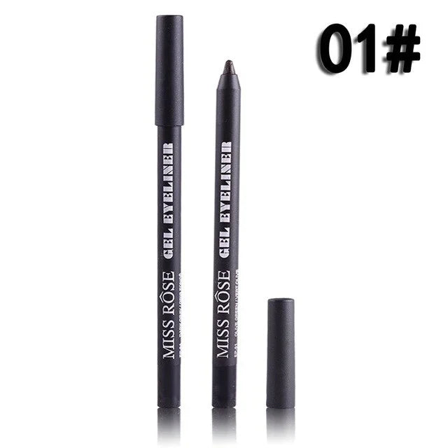 Miss Rose Waterproof Make Up Eye Liner Pencil - Black Miss Rose