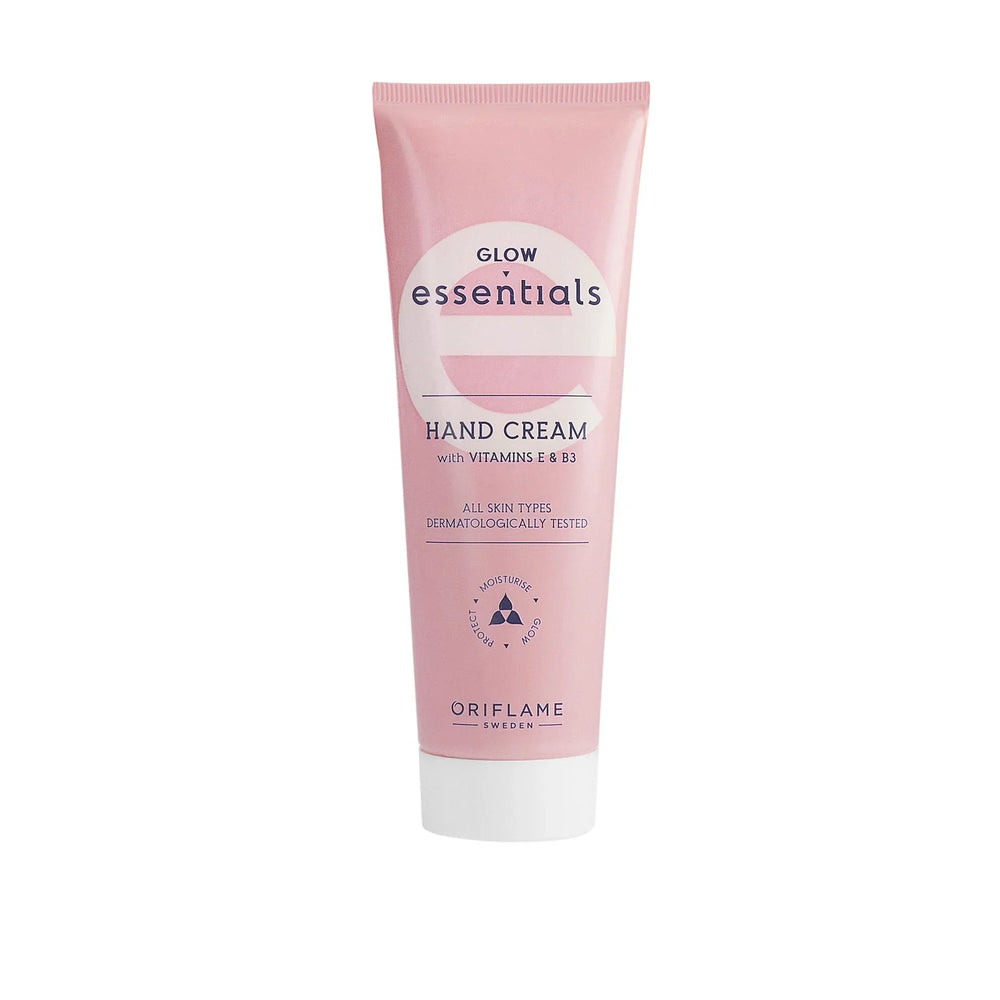 Oriflame Glow Essentials Hand Cream with Vitamins E & B3 – Nourish & Brighten Your Hands Oriflame