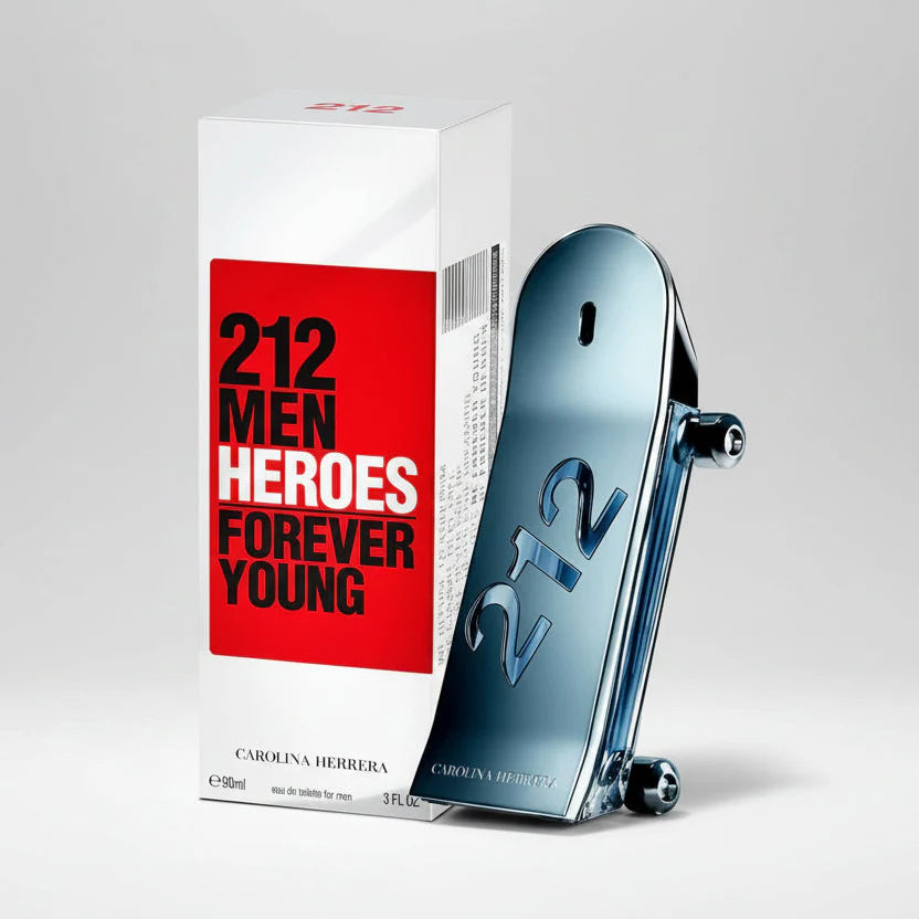 Carolina Herrera 212 Men Heroes Forever Young EDT for Men - 90ml Carolina Herrera