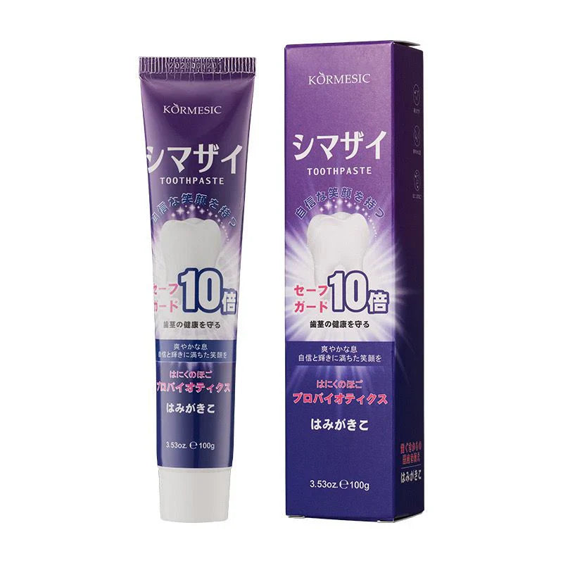 KORMESIC natural whitening organic Pearl Whitening tooth paste Purple - 100g KORMESIC