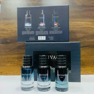 Dior Sauvage Gift Set for Men3-in-1 - 30ml  - Dubai - 100% Original Testers Dior