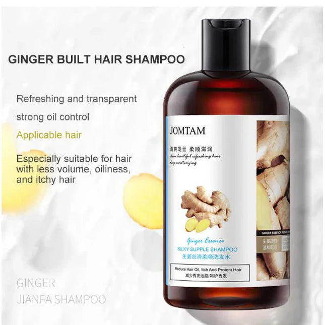 JOMTAM Ginger Herbal Shampoo Anti-Hair Loss Itching Dandruff Control - 400ml Jomtam