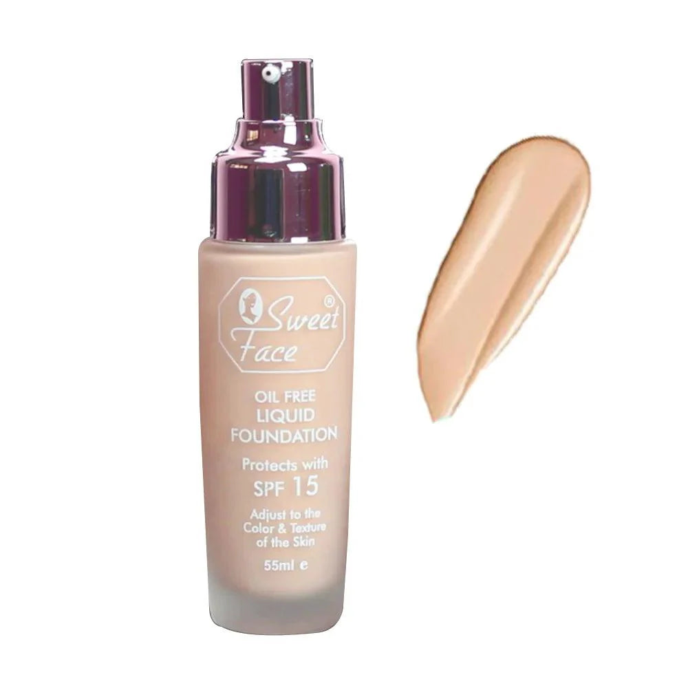 Sweet Face Oil Free Liquid Foundation SPF 15 - 55ml Sweet Face