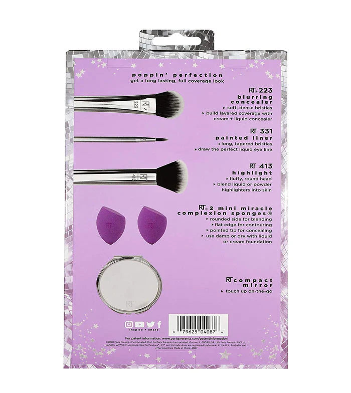Real Techniques-Limited Edition Poppin' Perfection Brush Set Real Technique