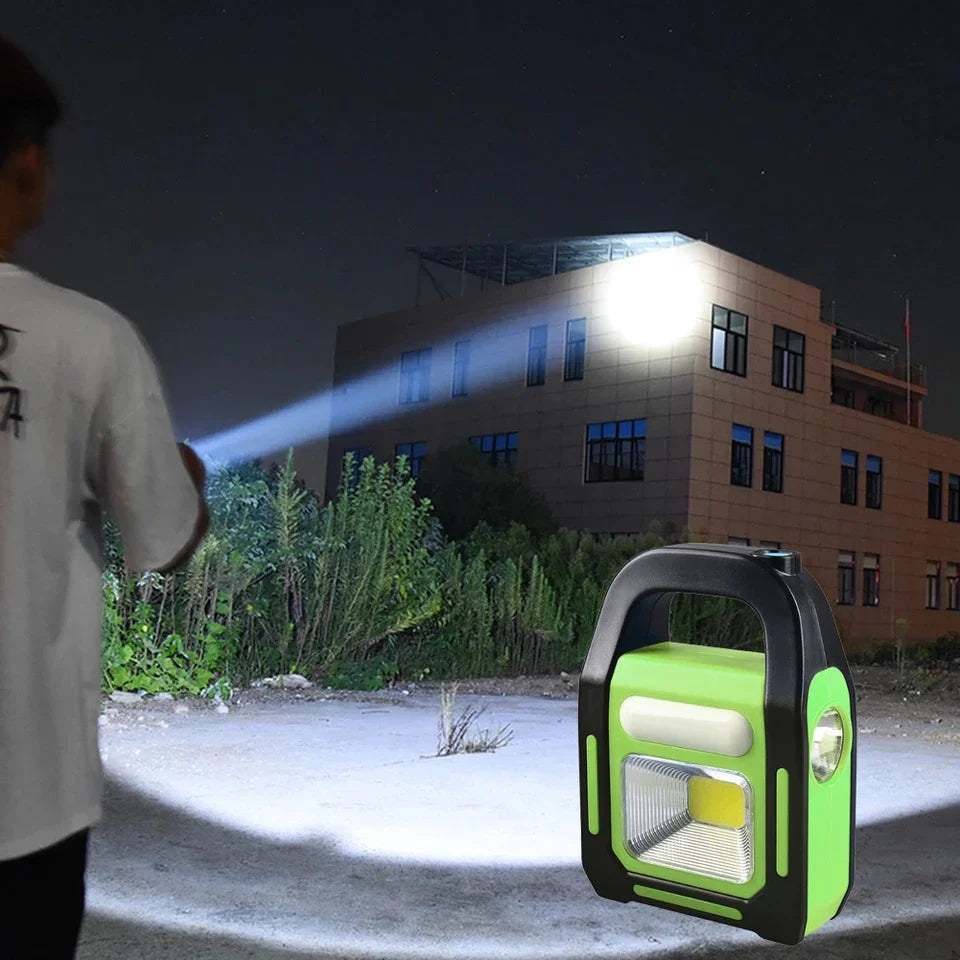 3-in-1 Solar Rechargeable Handy Lamp with 3 Modes Light and Built-in Cosmia.pk