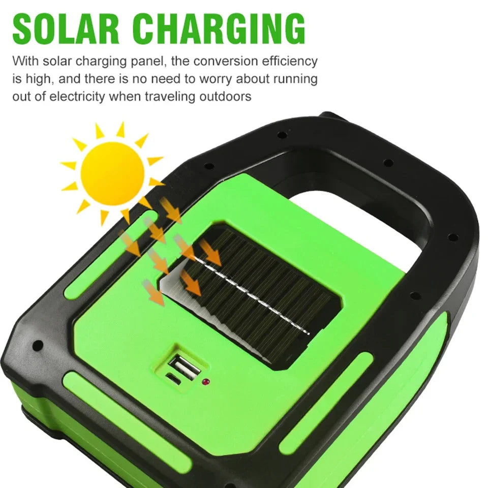 3-in-1 Solar Rechargeable Handy Lamp with 3 Modes Light and Built-in Cosmia.pk