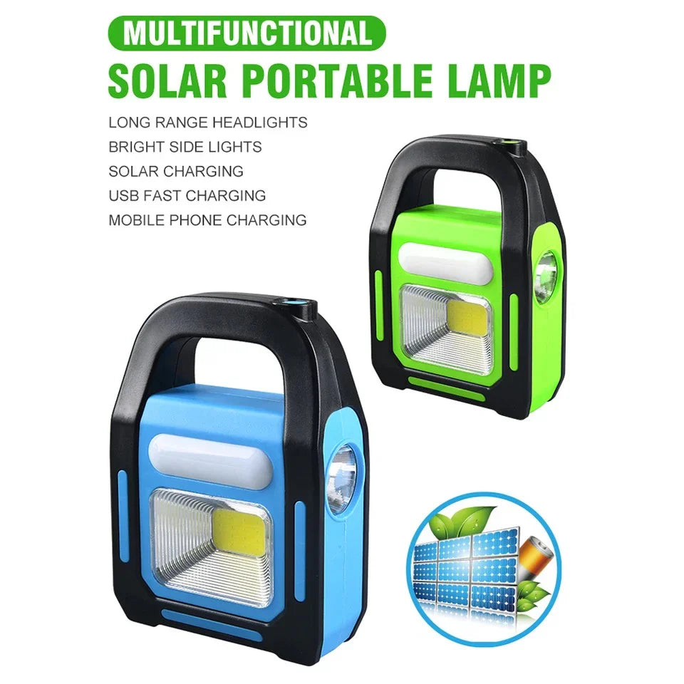 3-in-1 Solar Rechargeable Handy Lamp with 3 Modes Light and Built-in Cosmia.pk