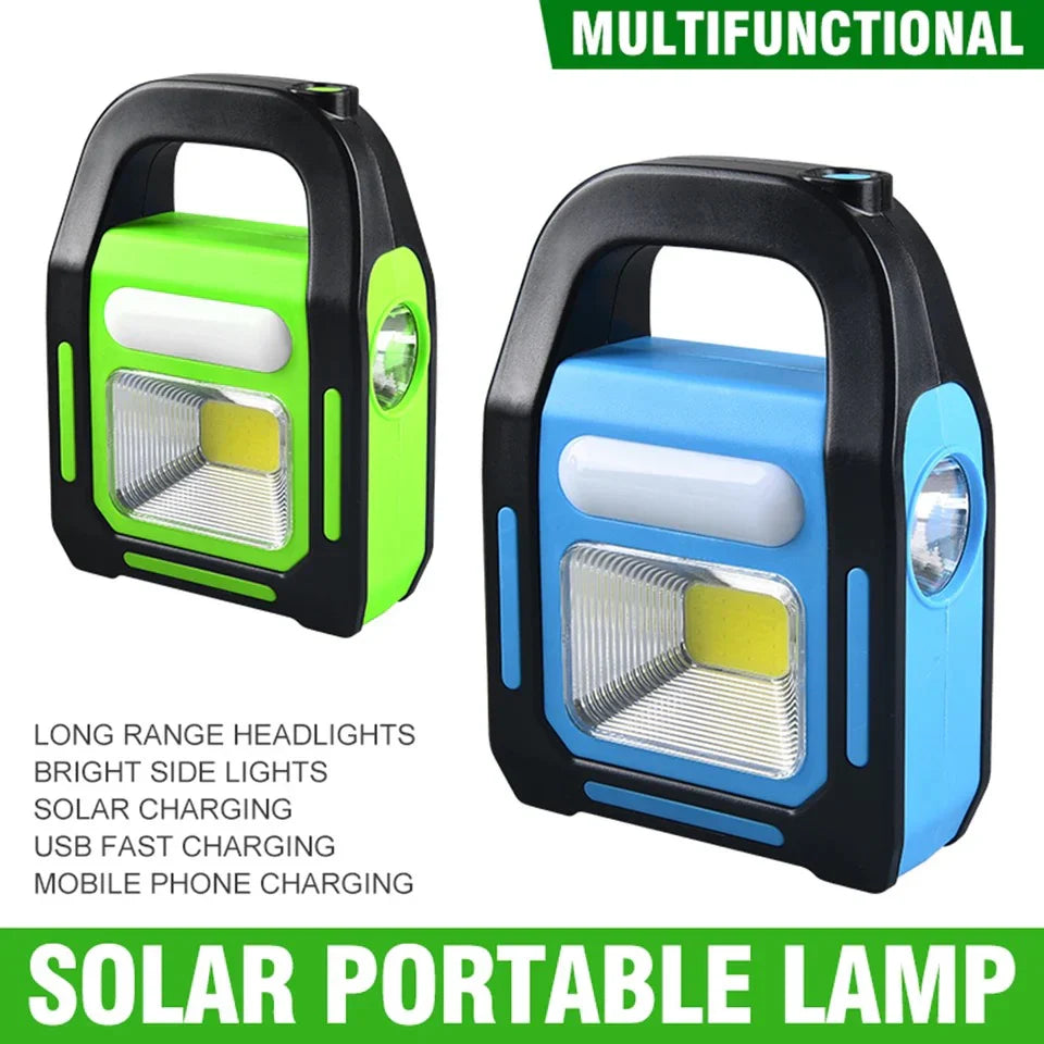 3-in-1 Solar Rechargeable Handy Lamp with 3 Modes Light and Built-in Cosmia.pk