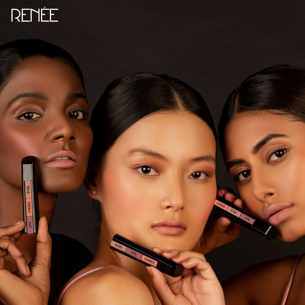 3 in 1 Makeup Stick With Eye Shadow, Blush & Lipstick Cosmia.pk