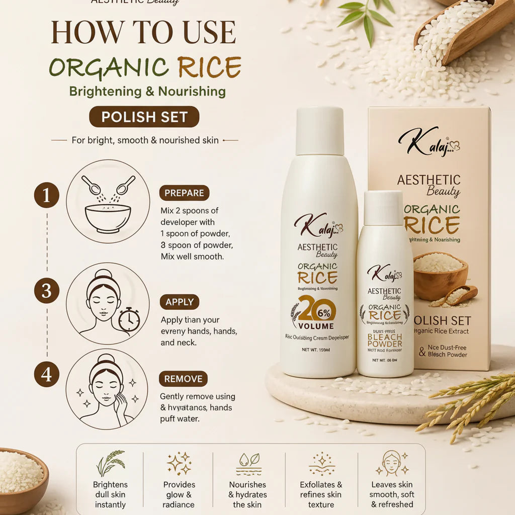 Kalaj Organic Rice Skin Polish – Brightening & Nourishing Glow Kalaj