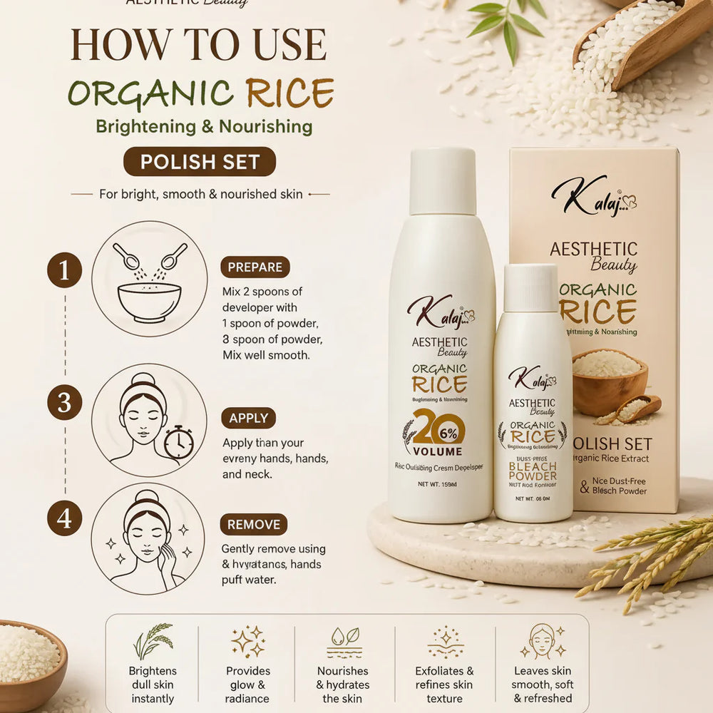 Kalaj Organic Rice Skin Polish – Brightening & Nourishing Glow Kalaj