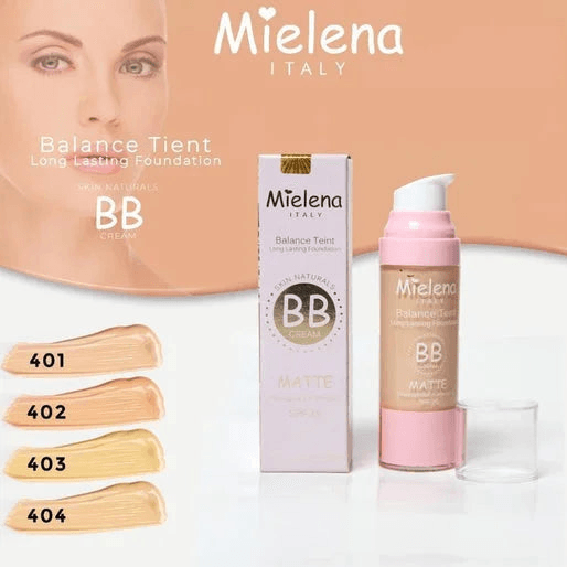 Mielena Italy Matte BB Cream SPF 25 ( High Coverage ) Mielena